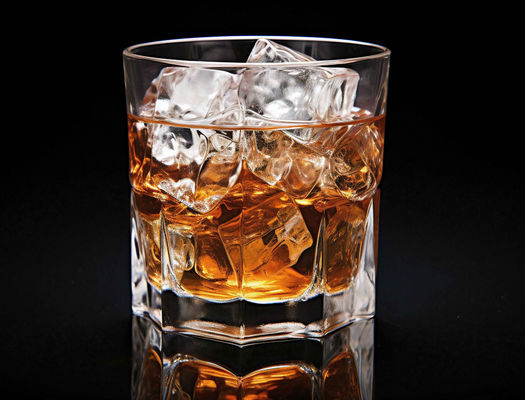 Crystal Clear Glass Drinking Cups 7OZ For Drinking Scotch Vodka