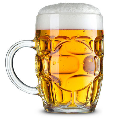 Customized Personalized Glass Beer Mug Transparent 20 Ounces