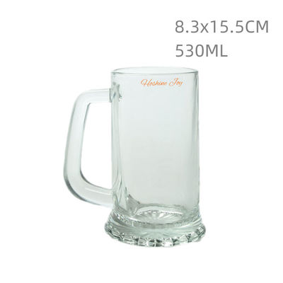 OEM Large Clear Glass Mugs Freezer Drinking German Beer Steins Glasses