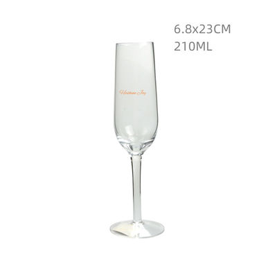 Personalized Crystal Wine Glass Lead Free Crystal Champagne Glasses 210ML