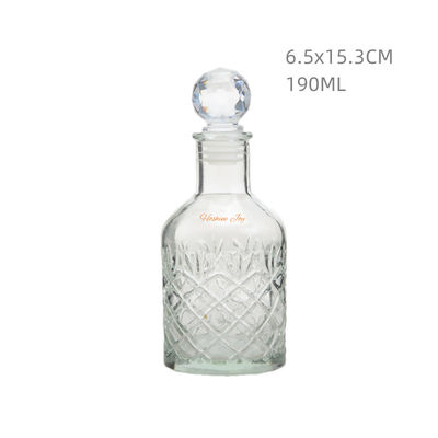 Reusable Perfume Oil Glass Bottles Clear Glass Car Diffuser Bottles 190ML