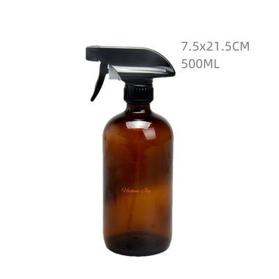 Colored Amber Glass Soap Dispenser Bottles Sprayer For Essential Oil