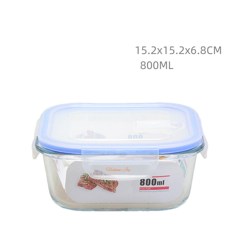 Airtight Glass Food Saver Containers 800ML Multiple Glass Food Storage Set