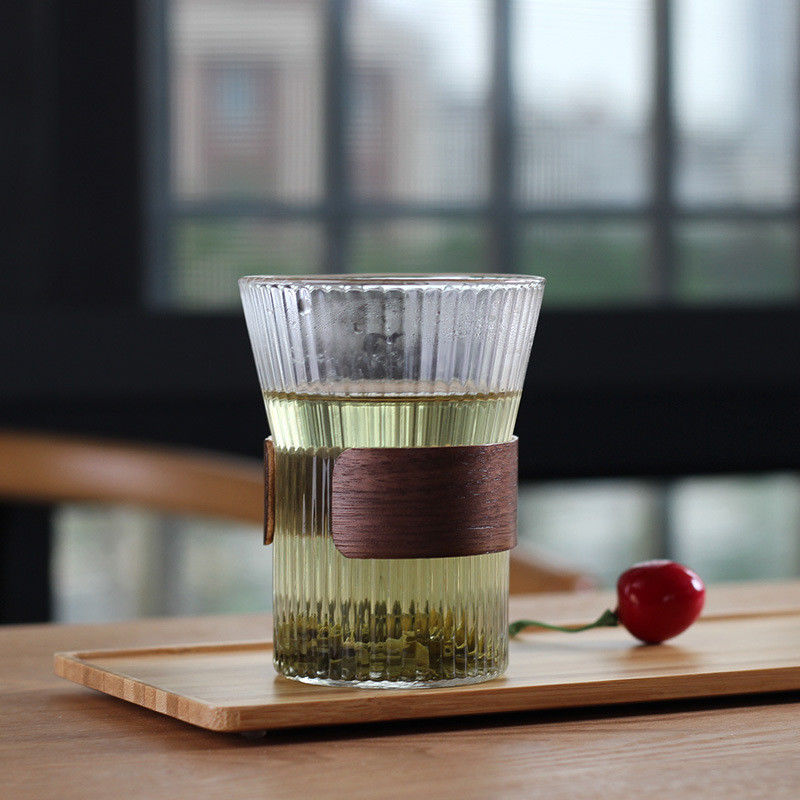 Clear Tall Water Glass Tumbler / Reusable Glass Cups Set Classic Tumbler Water Glasses Collection