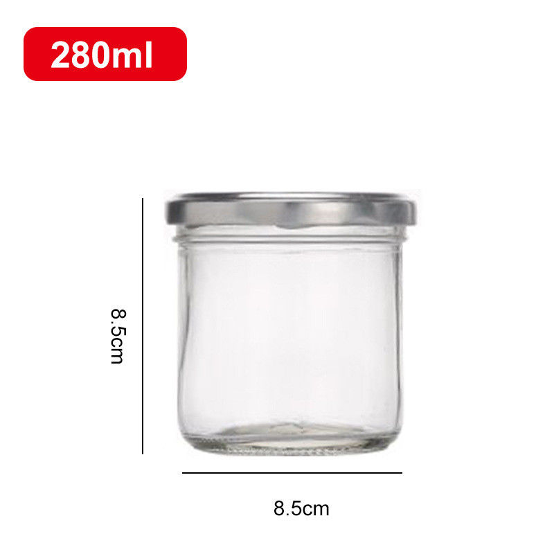 280ML Customizable Transparent Glass Storage Jars