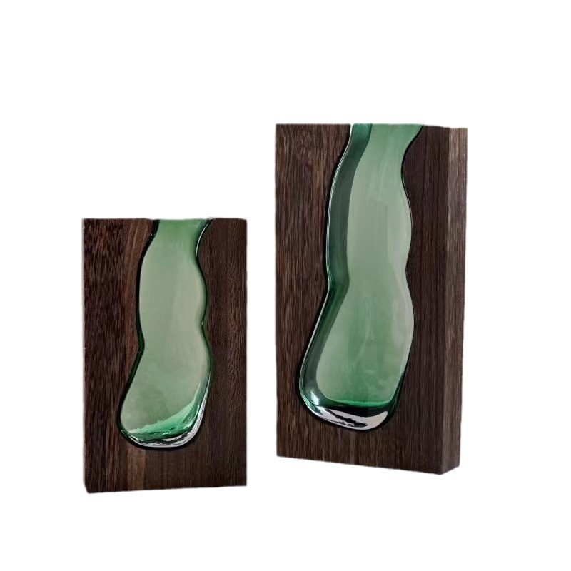 H32cm Exquisite Vase Decor Decorative Flower Vase Elegant Entryway Centerpiece Coffee Table Decor with Sophistication